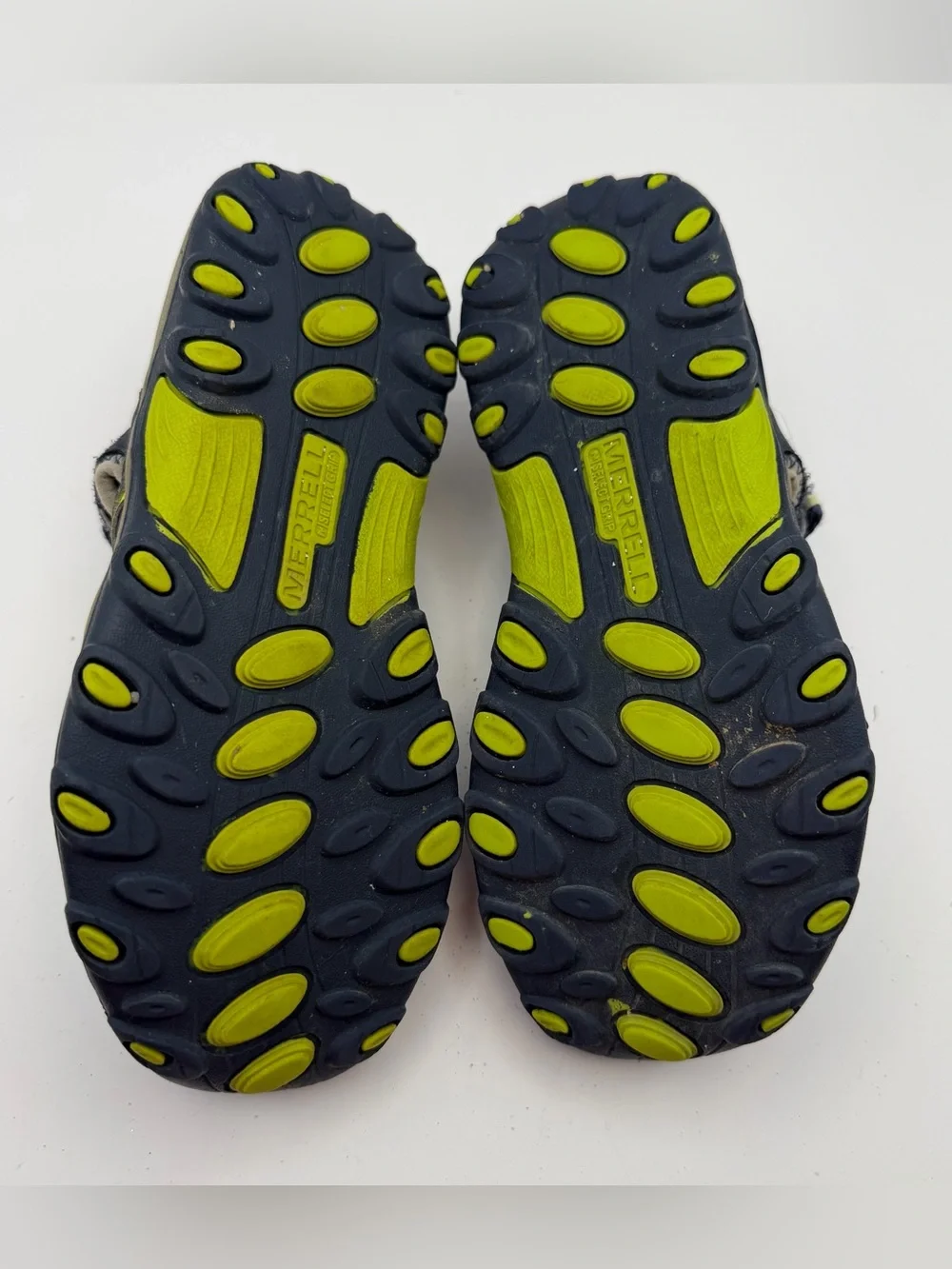 Merrell Hydro H2O Hiker Navy Lime Closed-Toe Sport Sandals Kids Size 2M Gorpcore